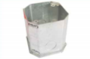 Octagonal detachable bottom junction box